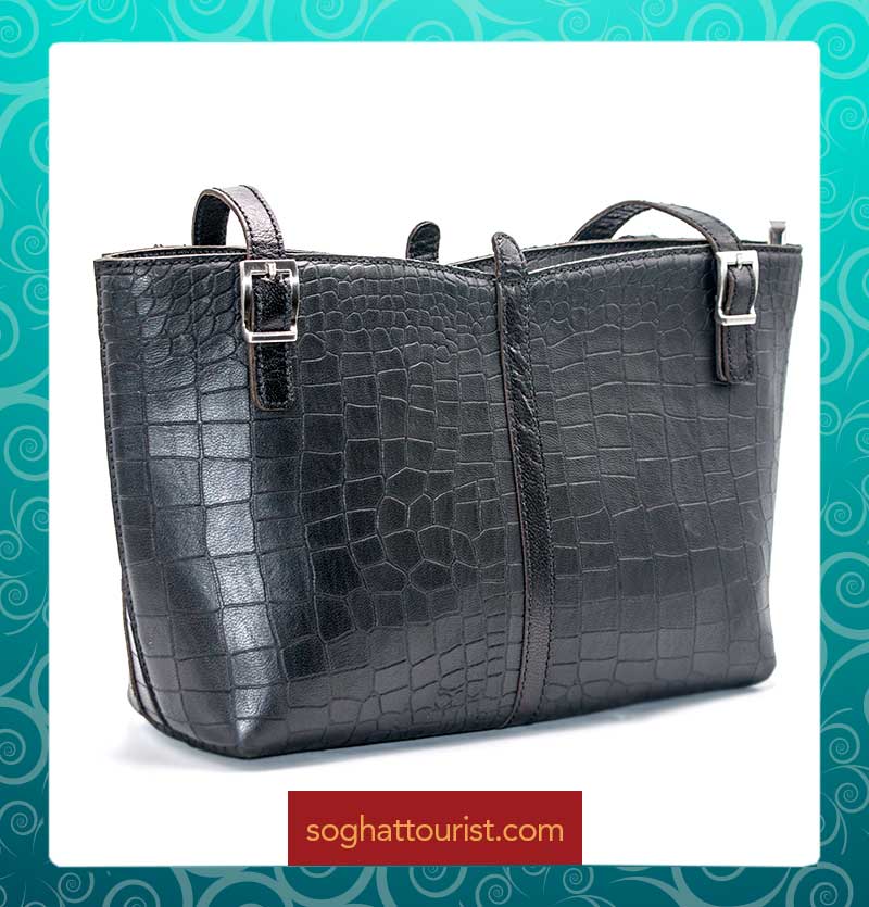 کیف دوشی زنانه چرم بزی پیتون