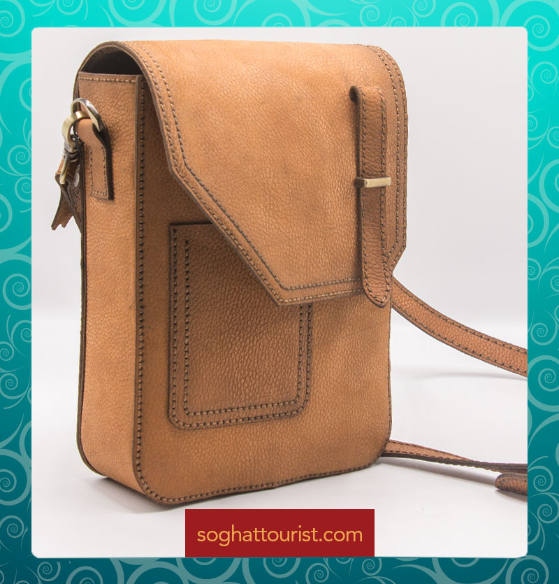 کیف پستچی چرم گاوی چیتا