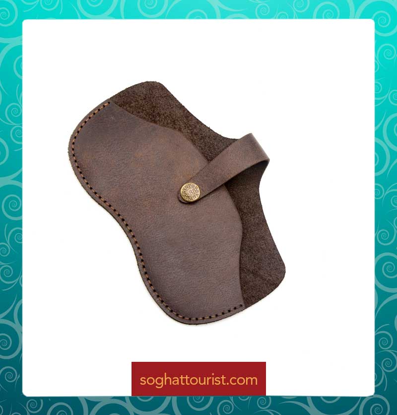 قاب عینک چرم شتری