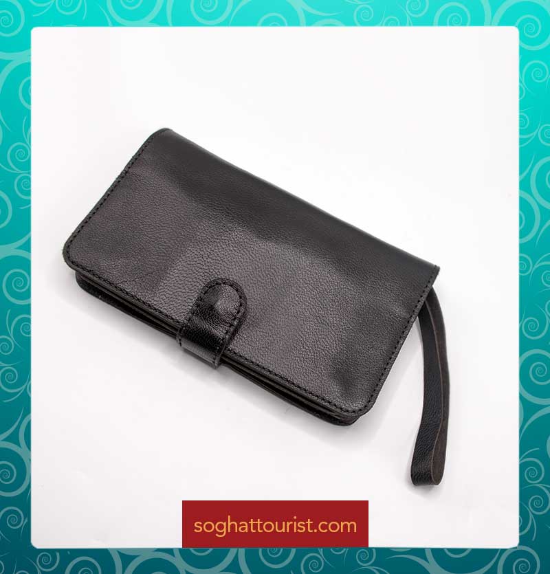 کیف مدارک کوچک چرم بزی