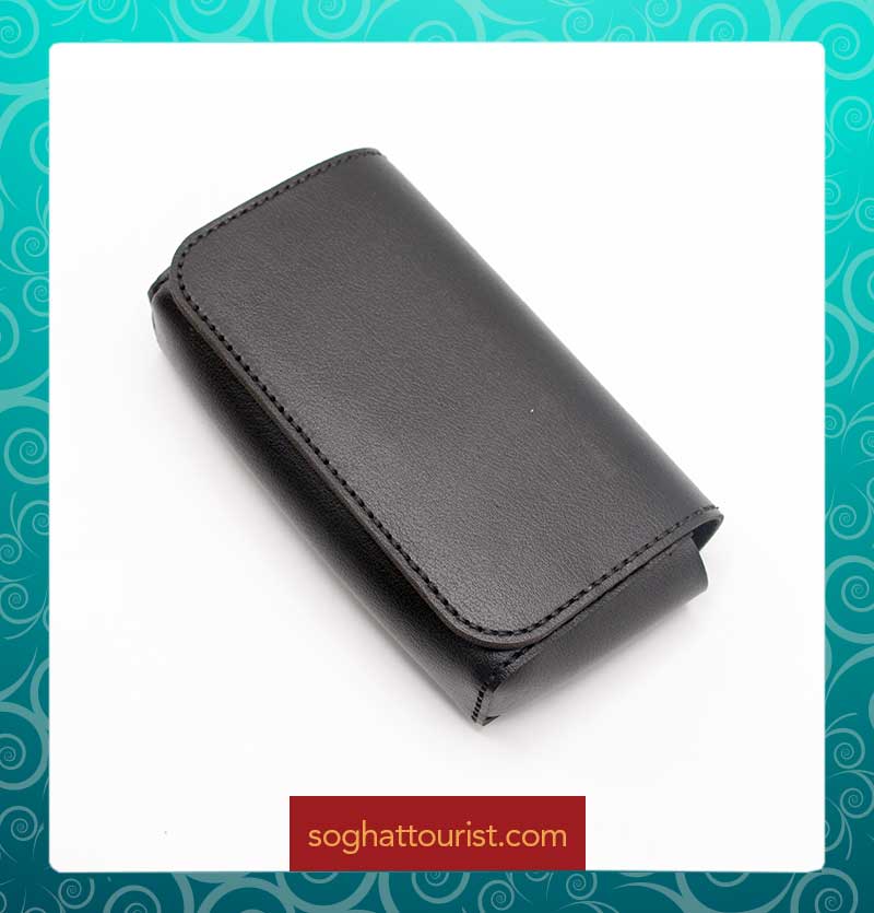 قاب عینک ساده چرم گاوی