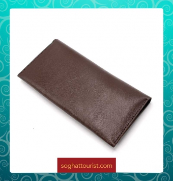 کیف پول ودسته چک چرم بزی البرز