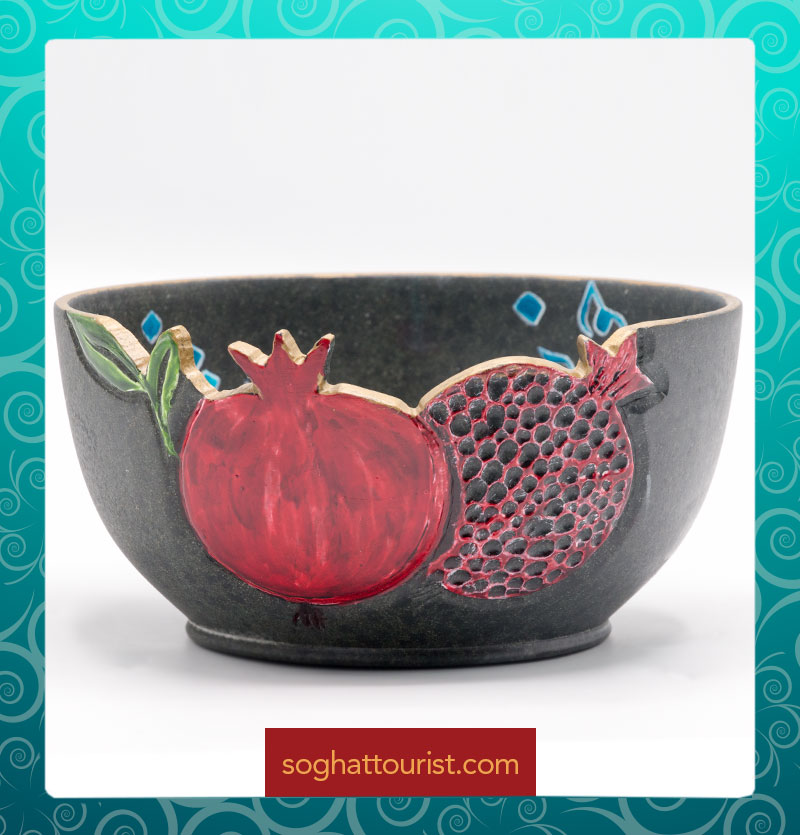 کاسه سنگی طرح انار