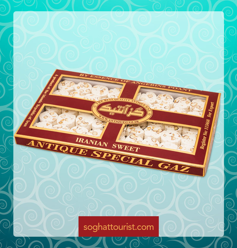 گز سکه ای با مغز پسته 25 درصد آنتیک