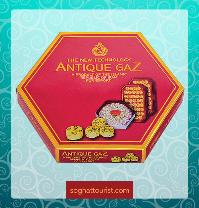 گز پذیرایی 25 درصد مغز پسته آنتیک