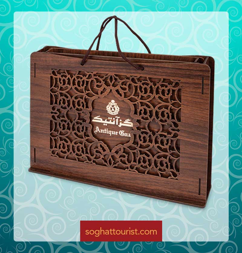 گز لقمه ای 30 درصد مغز پسته آنتیک بگ شیک