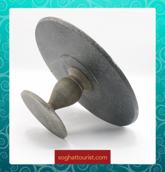 سینی پایه دار سنگی طرح هیچ