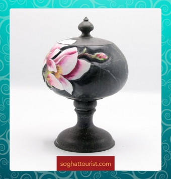 شکلات خوری سنگی طرح گل ماگنولیا