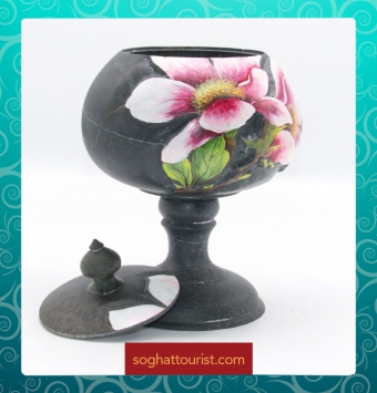 شکلات خوری سنگی طرح گل ماگنولیا