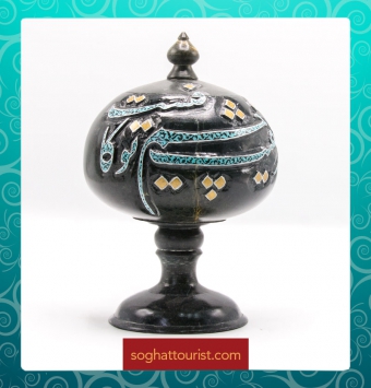 شکلات خوری سنگی با نقوش تذهیب ایرانی