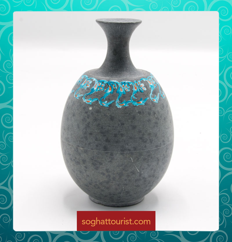گلدان سنگی فیروزه کوب دکوراتیو