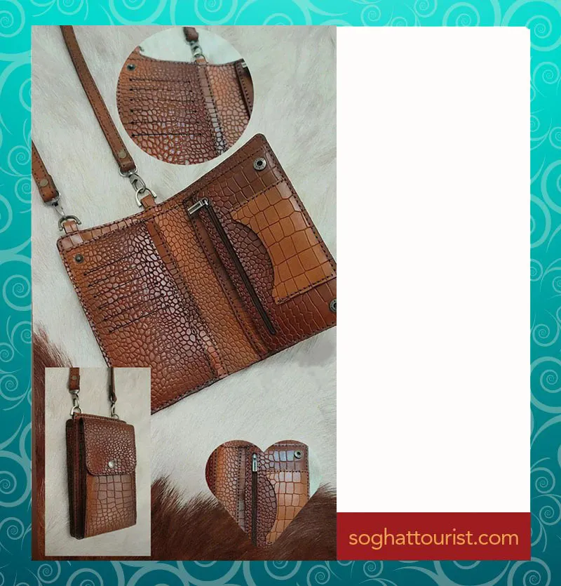 کیف پاستورت چرم گاوی