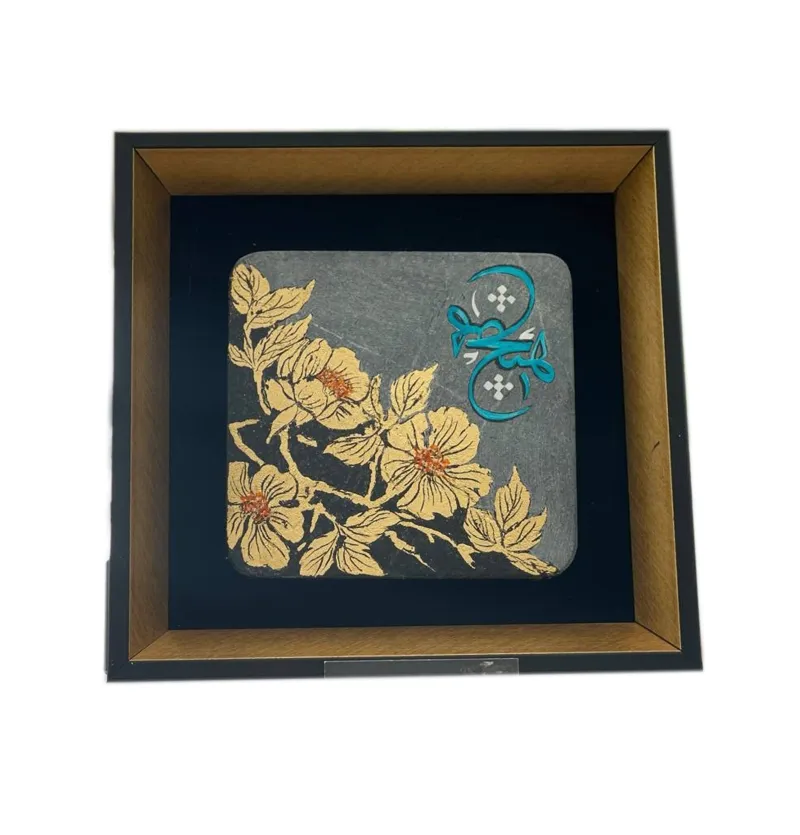 تابلو ورق طلا