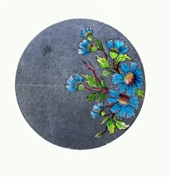 بشقاب سنگی طرح گل کد 055