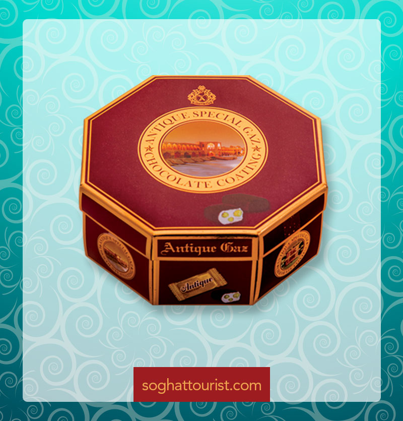 گز شکلاتی 25 درصد سه مغز آنتیک