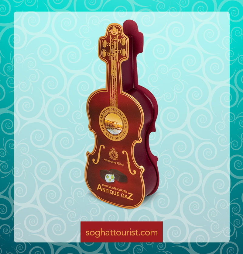 گز شکلاتی 25 درصد سه مغز مخصوص ویولونی