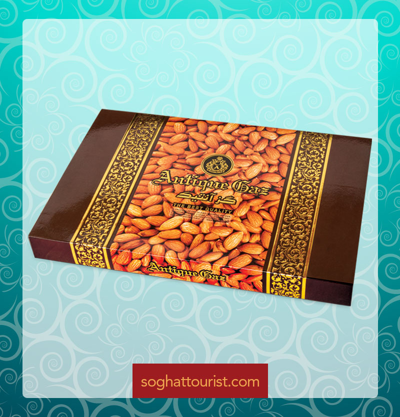 گز لقمه ای 28 درصد مغز بادام آنتیک