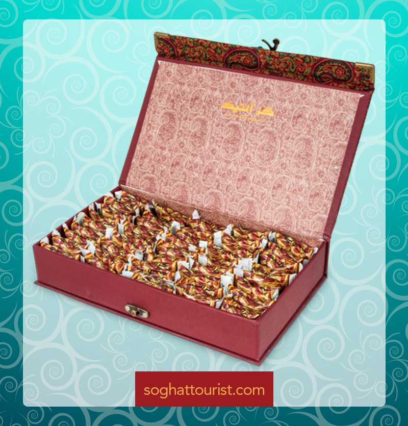 گز لقمه ای 25 درصد مغز پسته آنتیک