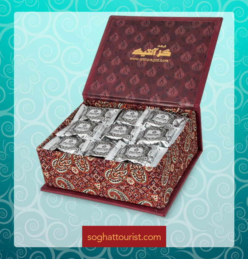 گز لقمه ای مغز پسته