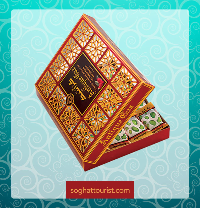 گز لقمه ای پسته ای