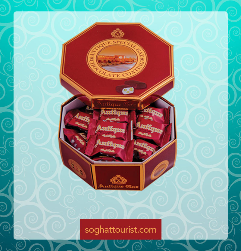 گز با روکش شکلاتی