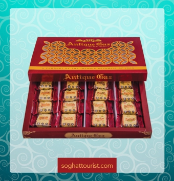 گز 25درصد مغز پسته زعفرانی آنتیک