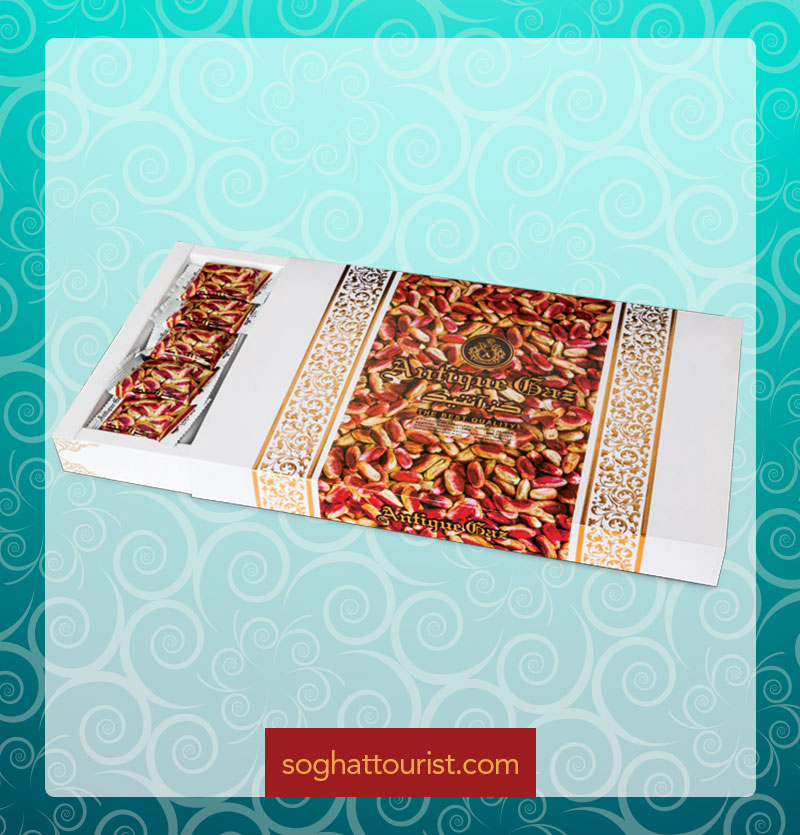 گز لقمه ای 28 درصد مغز پسته آنتیک