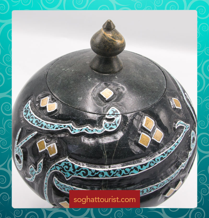 شکلات خوری با نقوش تذهیب ایرانی