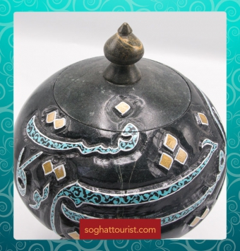 شکلات خوری با نقوش تذهیب ایرانی