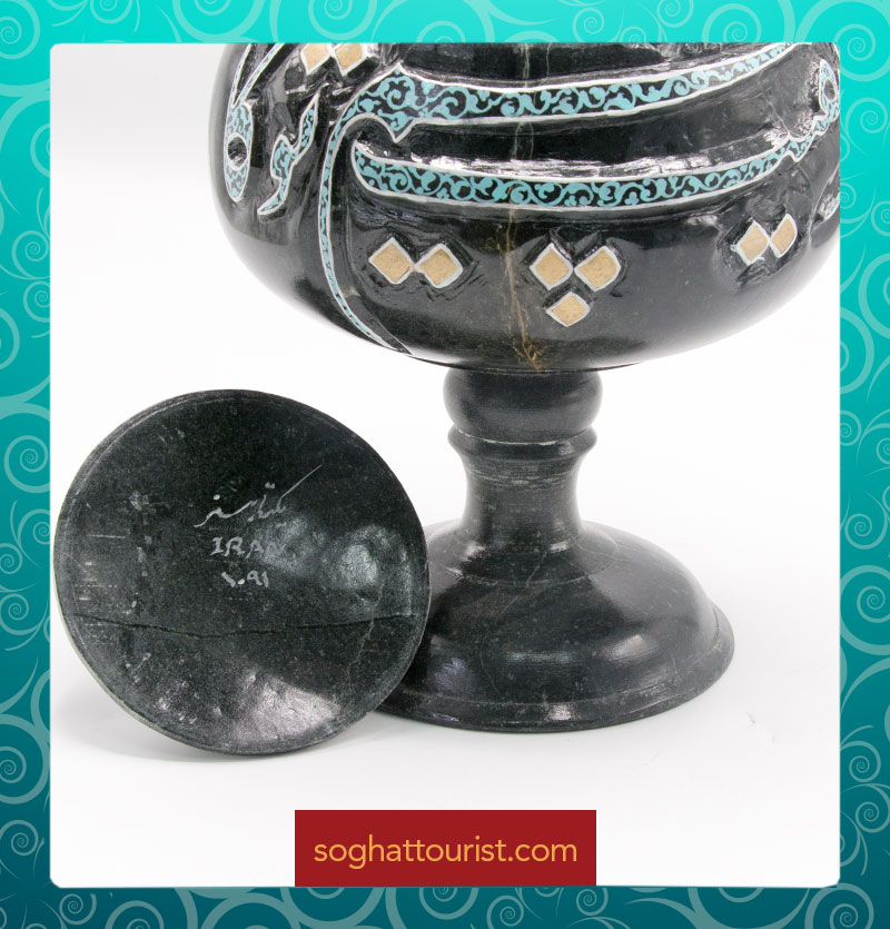 شکلات خوری با نقوش تذهیب ایرانی